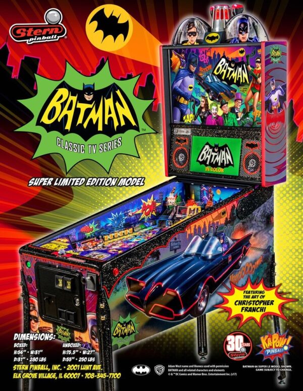 Flipper Batman 66 Edition Limitée Stern